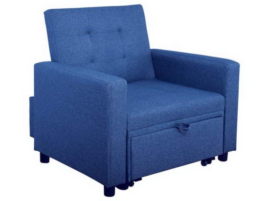 Πολυθρόνα - Κρεβάτι Imola Ε9921,14 100x102x92/75x180x44cm Blue Ύφασμα