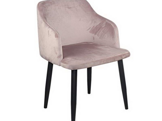 Πολυθρόνα Rap ΕΜ712,1 53x54x78cm Black Dirty Pink Σετ 2τμχ