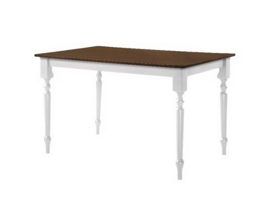 Τραπέζι Saloon Ε7053,5 150x90x74cm White-Walnut Mdf,Ξύλο