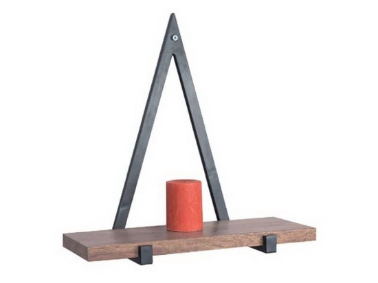 Ράφι Τοίχου ΕΑ7029 +/-50x20x50cm Black Natural