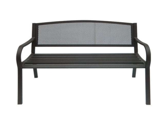 Παγκάκι Pango Ε5175 124x57x78cm Black Διθέσιος