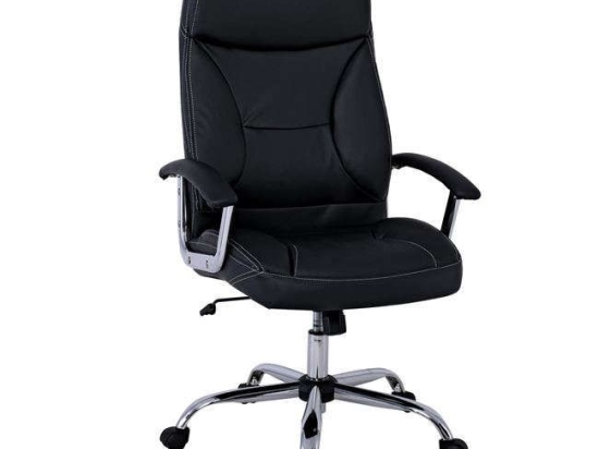 Πολυθρόνα Γραφείου Διευθυντική BF5700 ΕΟ299,1 64x72x112/121cm Black-Chrome
