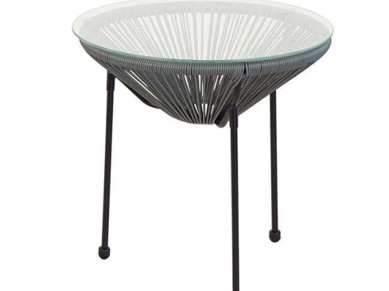 Τραπεζάκι Acapulco Ε246,4 D.50x50cm Black-Grey