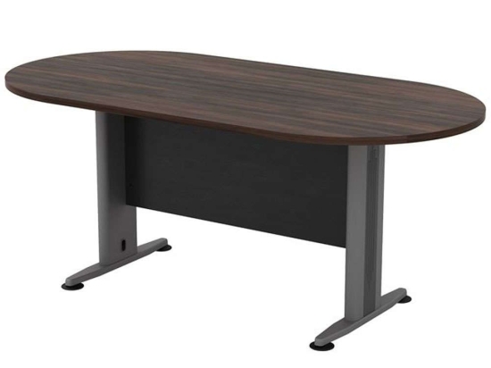 Τραπέζι Συνεδρίου ΕΟ146,21 180x90x75cm Grey-Walnut