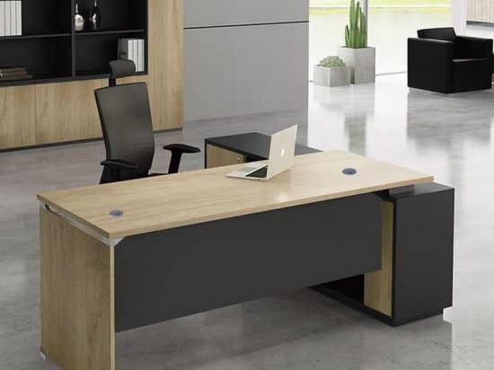 Γραφείο Project Με Αριστερή Γωνία 160x60/140x40cm H.75/65cm Sonoma - Grey