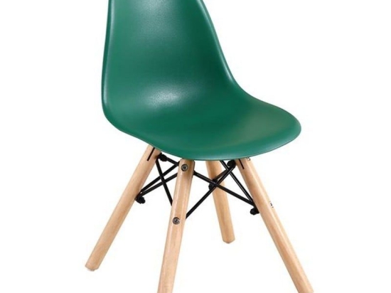 Καρέκλα Παιδική Art Wood ΕΜ123,ΚG 32x34x57cm (Σετ 4τμχ) Green Ξύλο,Πολυπροπυλένιο