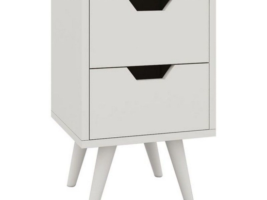 Κομοδίνο Alina Ε745,3 29x29x44cm White Μοριοσανίδα