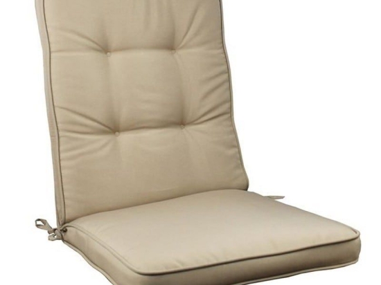 Μαξιλάρι Καρέκλας Gord Ε206,L4 Χαμηλό 100(45+55)x45/5cm Cappuccino Πολυέστερ