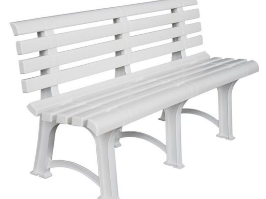 Παγκάκι Κήπου Atena Ε368 150x73x51cm White Τριθέσιος