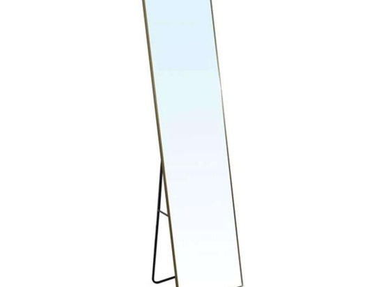 Καθρέπτης Δαπέδου Dayton Max Ε7186  60x33x183cm Gold Αλουμίνιο,Γυαλί
