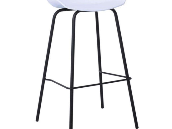 Σκαμπό Bar Ε511,20 49x46x76/83cm White-Black
