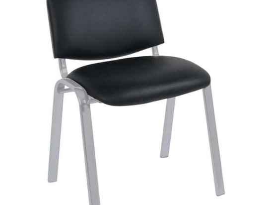 Πολυθρόνα Επισκέπτη Sigma ΕΟ550,12W 55x60x79cm Black-Silver