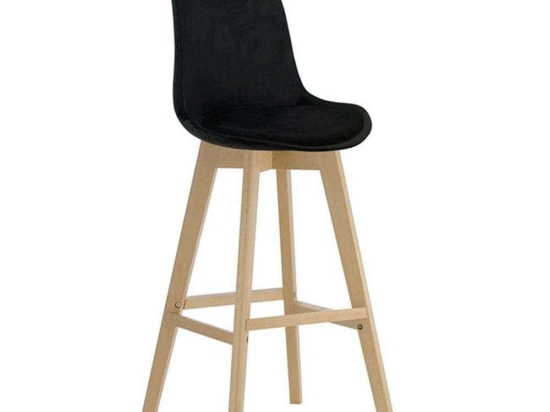 Σκαμπό Bar Martin ΕΜ147,2V 49x57x74/111cm Natural-Black