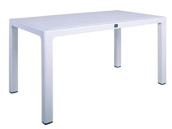 Τραπέζι Κήπου Tec Ε392,2 140x80x73cm White