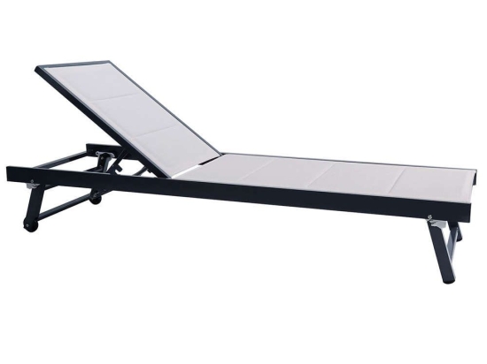 Ξαπλώστρα Pool Ε6796,2 64x187x30cm Anthracite-Cappuccino