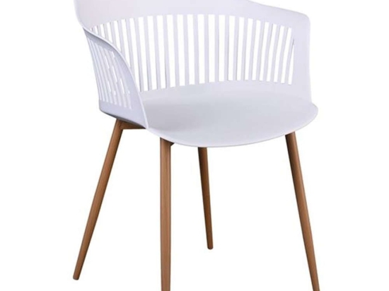 Πολυθρόνα Louise ΕΜ165,Ν1W 59x53x82cm Natural-White