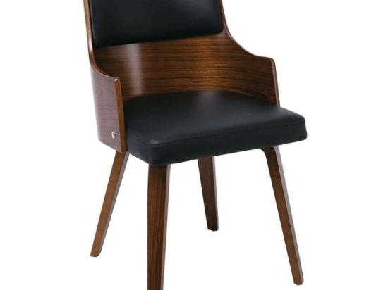 Καρέκλα Emerson Ε7513,2 48x53x79cm Walnut-Black