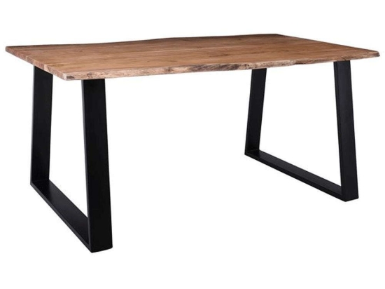 Τραπέζι Slim Lizard-W 160x90x78cm Natural-Black