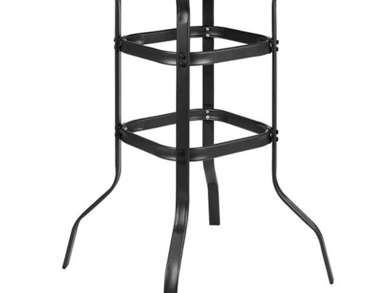 Τραπέζι Μπαρ Rio Ε2711 70x70x100cm Anthracite-Black