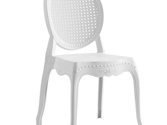 Καρέκλα Dynasty Ε3808,1 42x52x88cm White Πολυπροπυλένιο