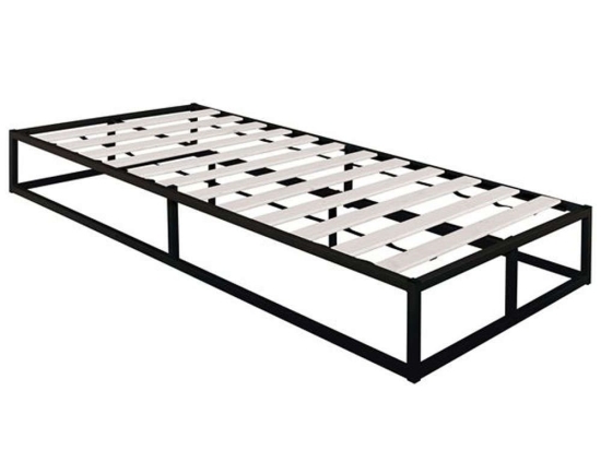 Υπόστρωμα-Κρεβάτι (Για Στρώμα 90x200cm) Ε8017,1 200x90x24cm Black Μονό