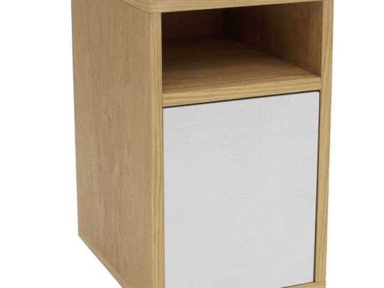 Κομοδίνο Slim SLIMBST8 30x40x52,5cm Pearl Grey