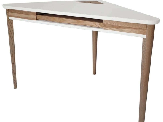Γραφείο Γωνιακό Ashme ASHMECORKOF1 114x85x75cm White