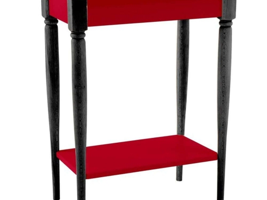 Κονσόλα Mamo S MAMOCSBL12 65x35x74cm Red-Black Mdf,Ξύλο