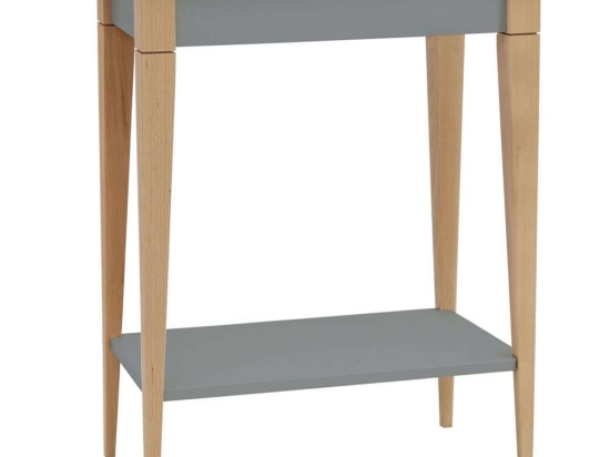Κονσόλα Mimo S MIMOCSBE6 65x35x74cm Concrete-Beech Mdf,Ξύλο
