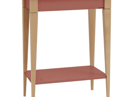 Κονσόλα Mimo S MIMOCSBE16 65x35x74cm Dark Coral-Beech Mdf,Ξύλο