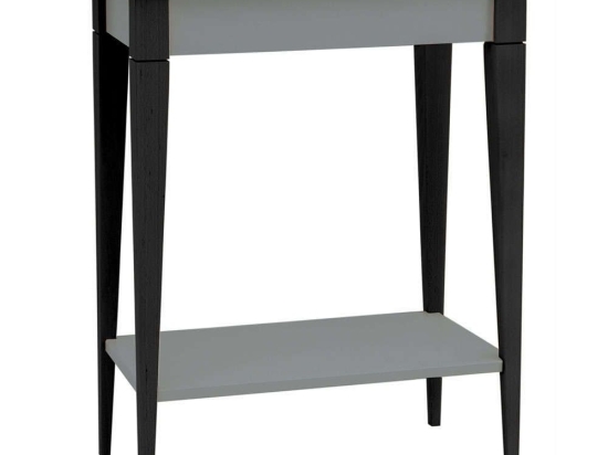 Κονσόλα Mimo S MIMOCSBL6 65x35x74cm Concrete-Black Mdf,Ξύλο
