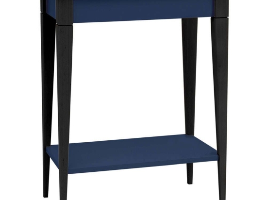 Κονσόλα Mimo S MIMOCSBL15 65x35x74cm Navy Blue-Black Mdf,Ξύλο