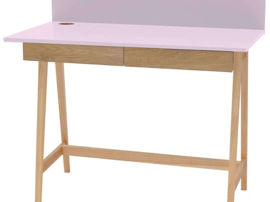 Γραφείο Luka LUKA2DOFASH9 110x50x75cm Natural-Pink