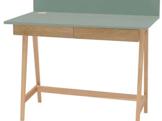 Γραφείο Luka LUKA2DOFASH17 110x50x75cm Natural-Sage Green