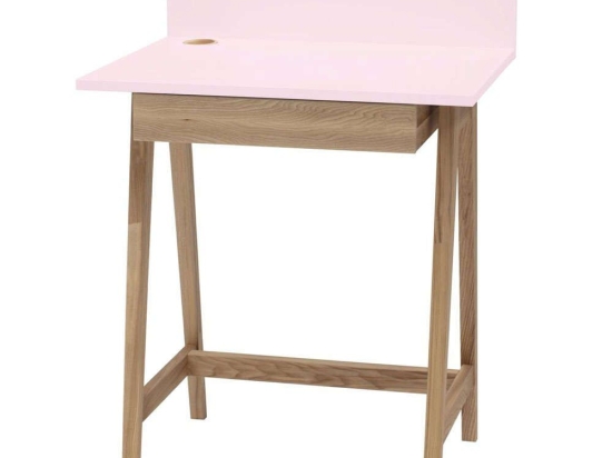 Γραφείο Luka LUKA1DOFASH9 65x50x75cm Natural-Pink
