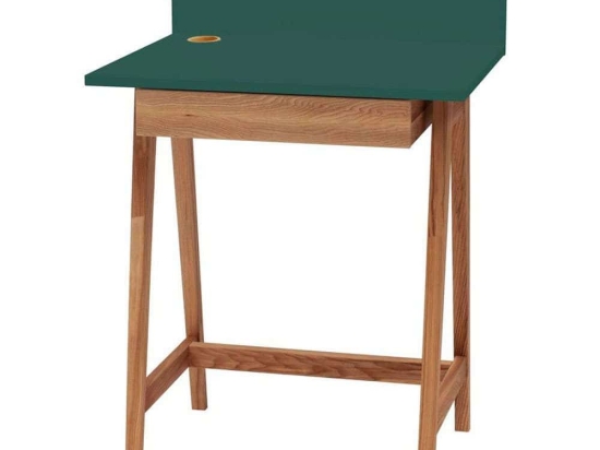 Γραφείο Luka LUKA1DOFOAK10 65x50x75cm Oak-Sea Green