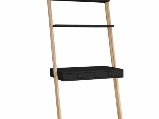 Γραφείο Ladder Leno LENOOBLACK 79x49x183cm Black