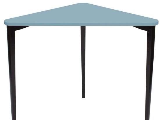 Γραφείο Γωνιακό Naja NAJAOBL13 114x85x75cm Light Blue-Black