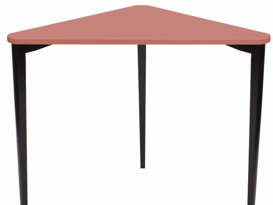 Γραφείο Γωνιακό Naja NAJAOBL16 114x85x75cm Dark Coral-Black