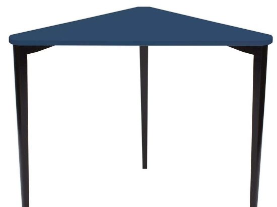 Γραφείο Γωνιακό Naja NAJAOBL15 114x85x75cm Navy Blue-Black