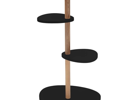 Ραφιέρα Δαπέδου Magla MAGLASBLACK 55,5x50x91,2cm Black