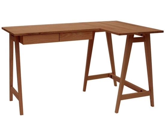 Γραφείο Luka Δεξιά Γωνία LUKAROFVENOAK 135x50x75cm Oak