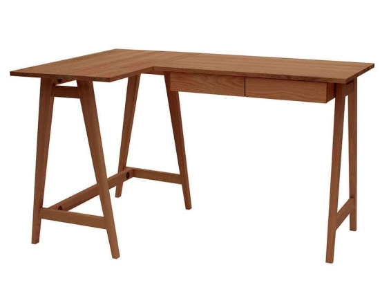 Γραφείο Luka Αριστερή Γωνία LUKALOFVENOAK 135x50x75cm Oak