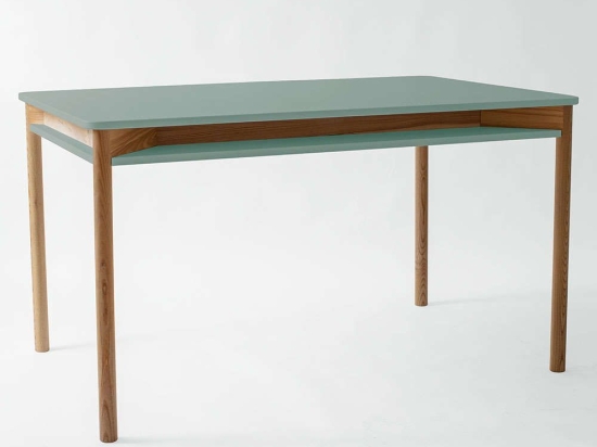 Τραπέζι Επεκτεινόμενο Με Ραφάκι Zeen ZEENEXTBE17 140x90x75/200x90x75cm Sage Green Mdf,Ξύλο