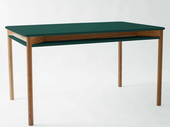 Τραπέζι Επεκτεινόμενο Με Ραφάκι Zeen ZEENEXTBE10 140x90x75/200x90x75cm Sea Green Mdf,Ξύλο