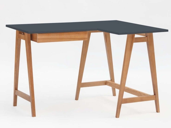 Γραφείο Luka S Δεξιά Γωνία LUKAROFSOAK3 115x50x75cm Oak-Graphite
