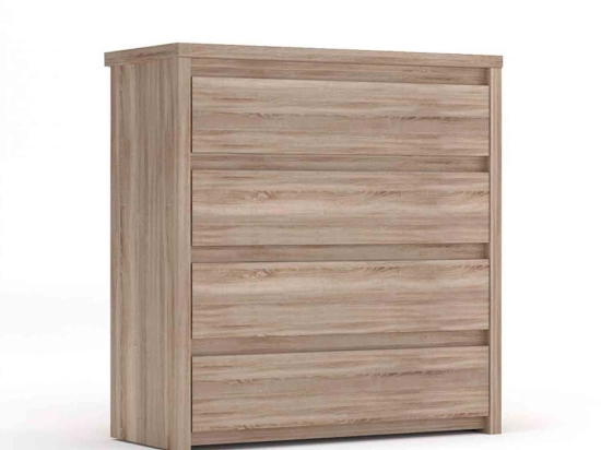 Συρταριέρα Norton Sonoma 87X40X91.5 cm TO-NORT4S Μελαμίνη