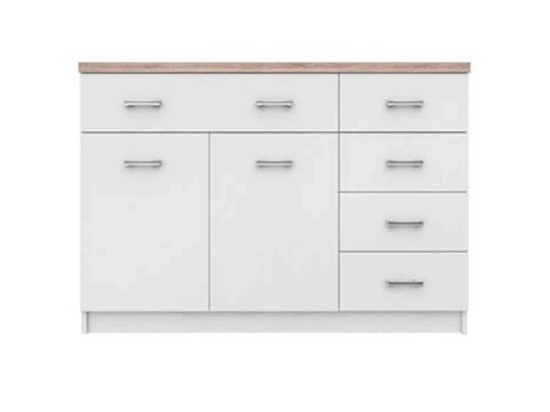 Μπουφές Top Mix 2D5S White-Sonoma 120X33X85 cm TO-KOM2D5SWH Μελαμίνη