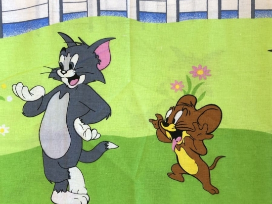 Ariete Σετ Σεντόνια 3 Τμχ Μονά Βαμβακερά 160×260 – Tom and Jerry Πράσινο/Μπλε