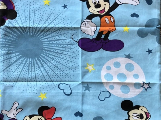 Ariete Σετ Σεντόνια 3 Τμχ Μονά Βαμβακερά 260×160 – Mickey n Minnie Γαλάζιο